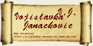 Vojislavka Janaćković vizit kartica